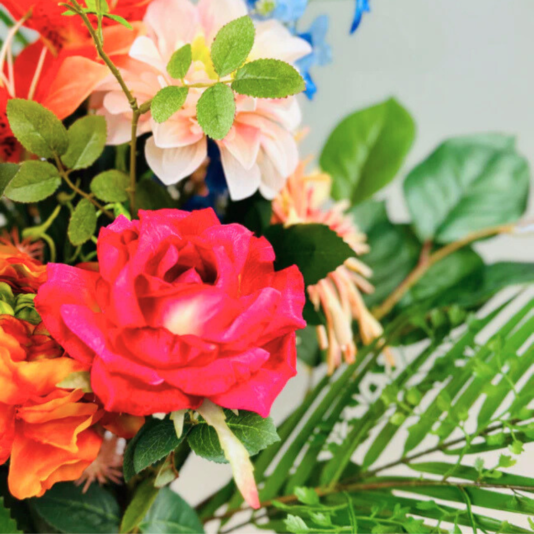 Zijden boeket "Luminous Colors" | 75cm