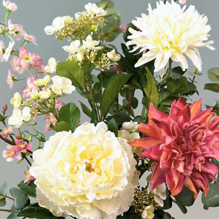 Zijdenbloemen boeket "Pastel Garden" | 65 cm