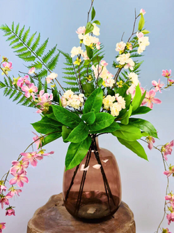 Zijden bloemen boeket "Pink Fantasy" | 70cm