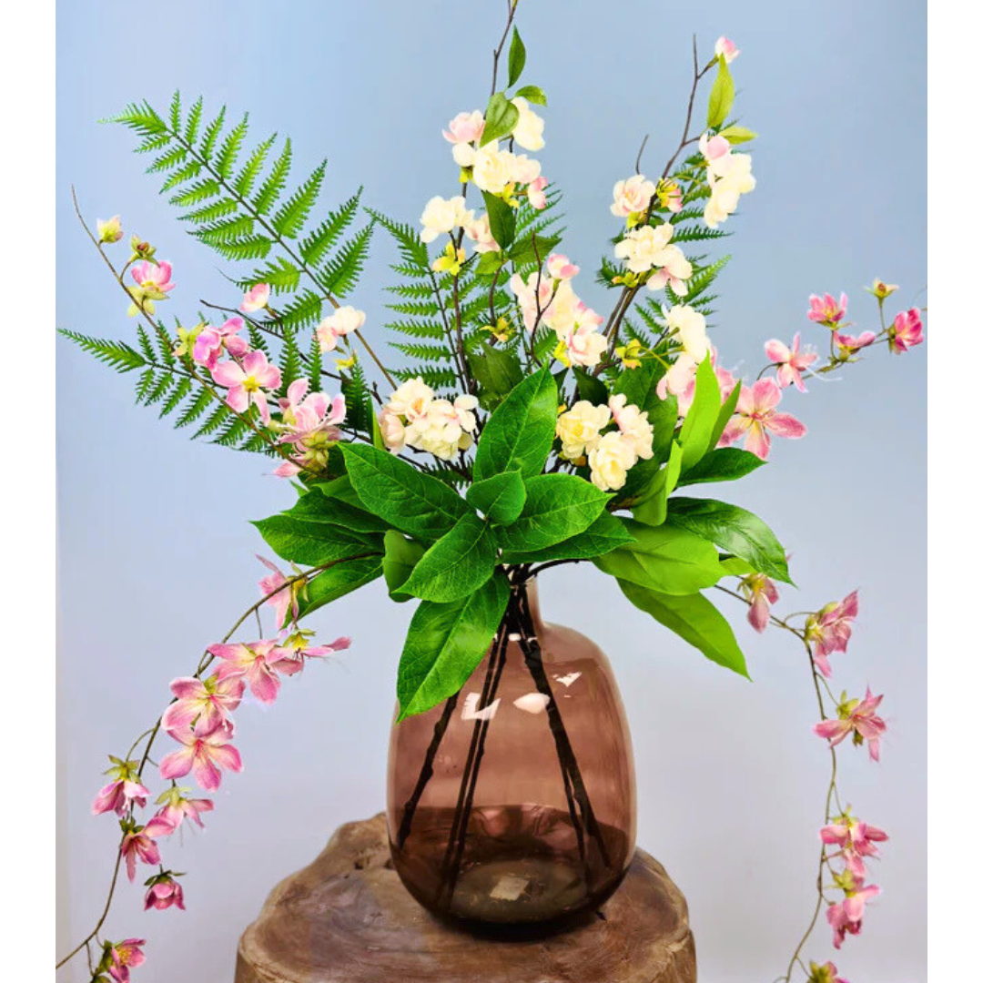 Zijden bloemen boeket "Pink Fantasy" | 70cm