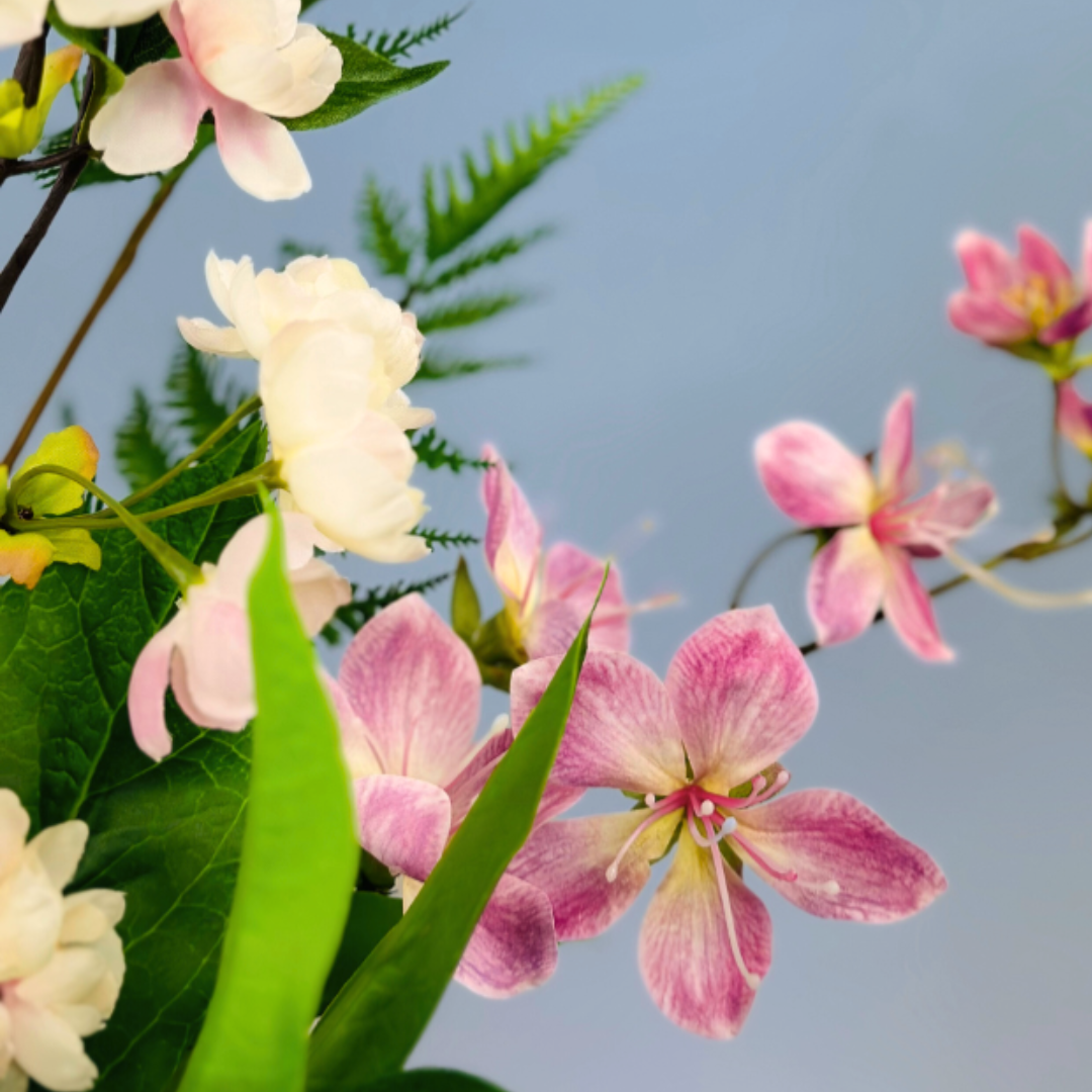 Zijden bloemen boeket "Pink Fantasy" | 70cm