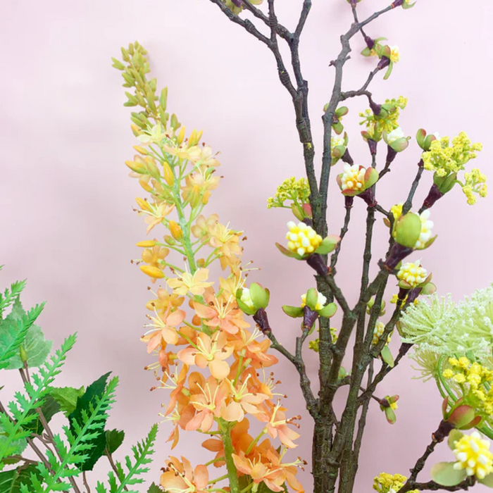 Zijden boeket "Soft Orange" | 100cm