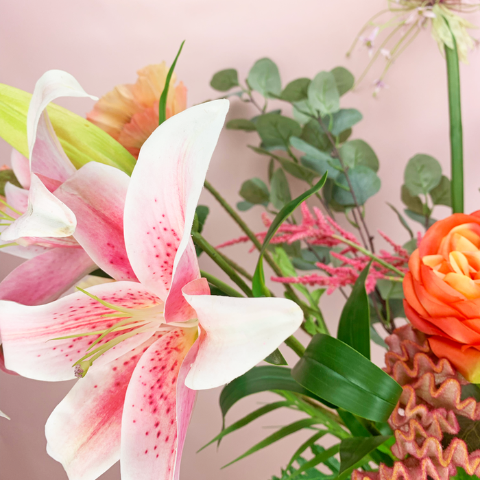 Zijden boeket "Rainbow Mayhem" | 95cm