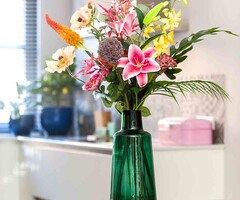 Zijden boeket "Rainbow Mayhem" | 95cm