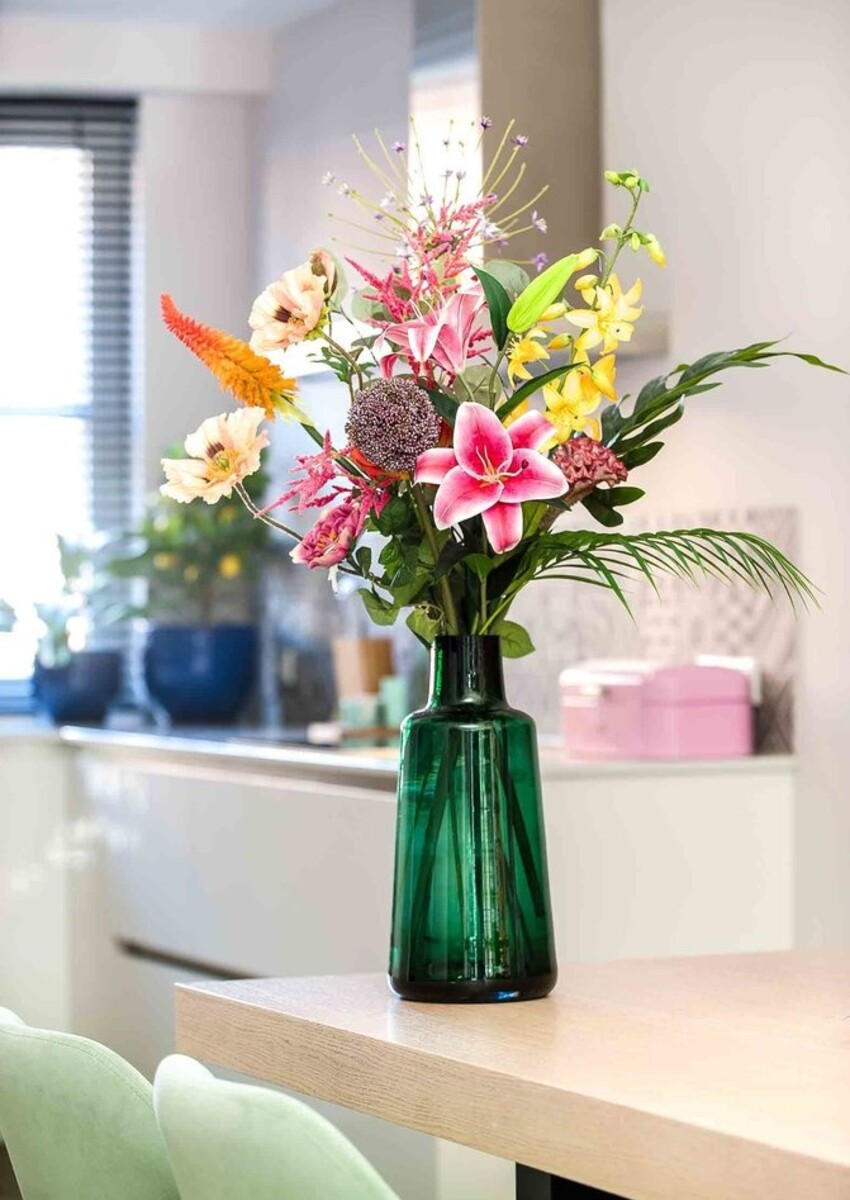 Zijden boeket "Rainbow Mayhem" | 95cm