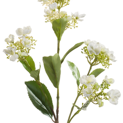 Zijden bloem "Hydrangea" créme  | 75cm