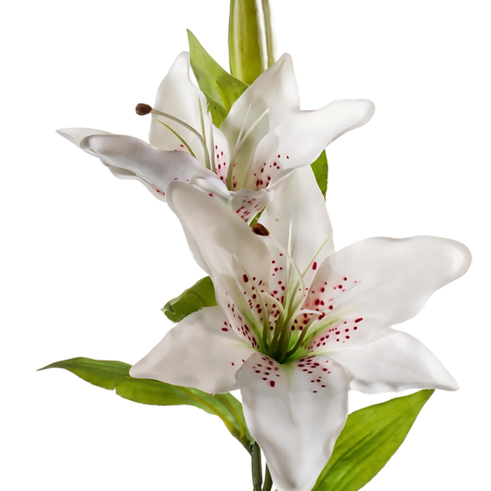 Zijden bloem "Lily" wit | 65cm