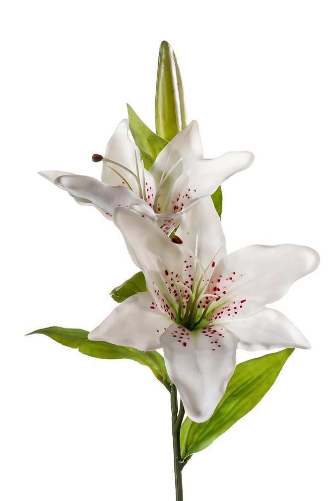 Zijden bloem "Lily" wit | 65cm