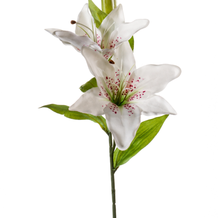 Zijden bloem "Lily" wit | 65cm