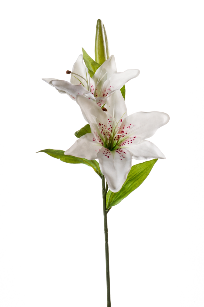 Zijden bloem "Lily" wit | 65cm