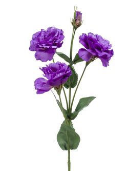 Zijden bloem "Eustoma" paars | 68cm