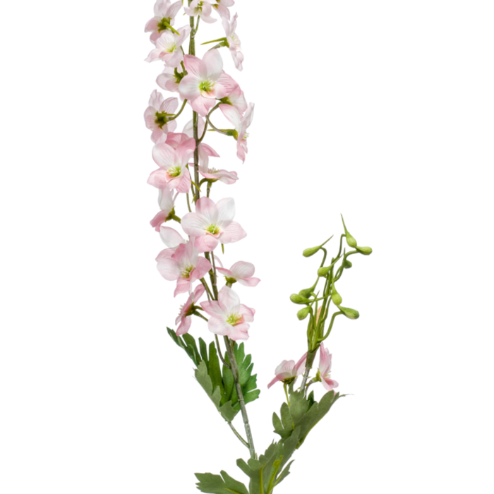 Zijden bloem "Delphinium" lichtroze | 77cm