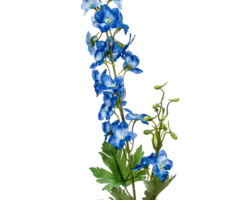 Zijden bloem "Delphinium" blauw | 77cm
