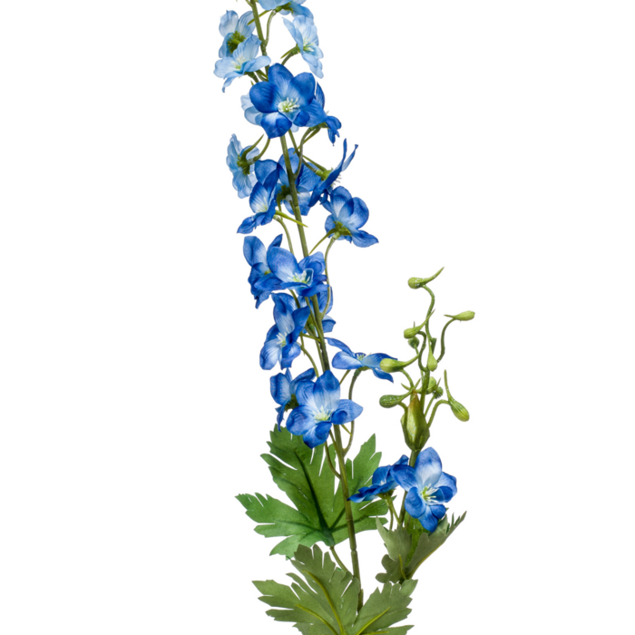 Zijden bloem "Delphinium" blauw | 77cm