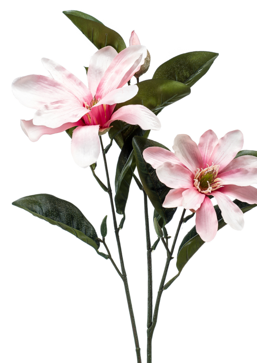 Zijden bloem "Magnolia" roze | 80cm