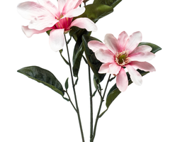 Zijden bloem "Magnolia" roze | 80cm