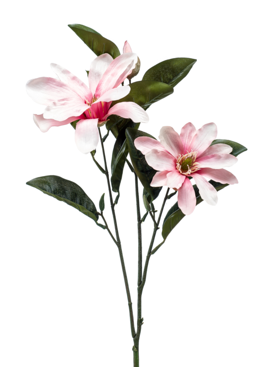 Zijden bloem "Magnolia" roze | 80cm