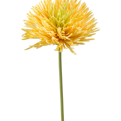 Zijden bloem "Chrysanthemum" geel | 58cm