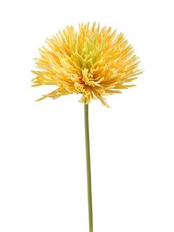 Zijden bloem "Chrysanthemum" geel | 58cm