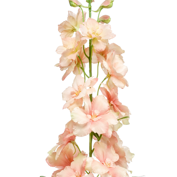 Zijden bloem "Delphinium" perzik | 95cm