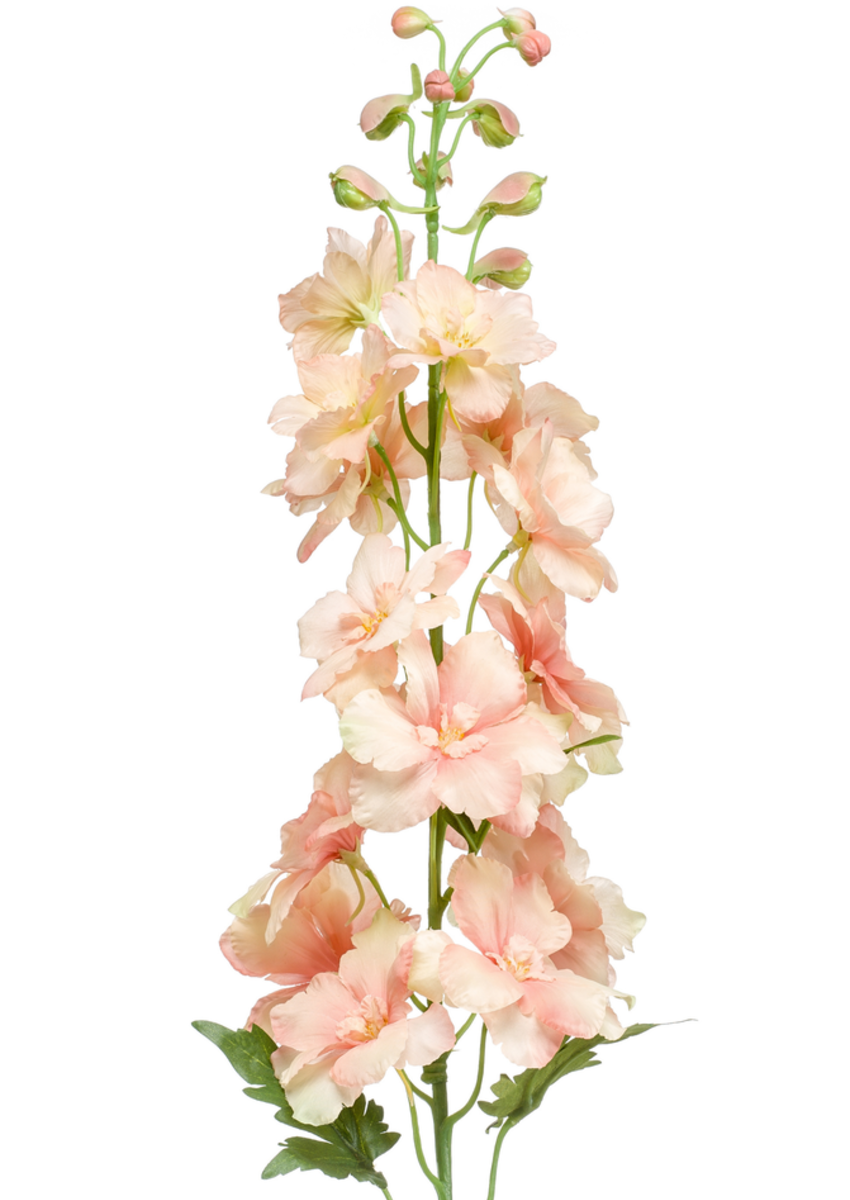 Zijden bloem "Delphinium" perzik | 95cm