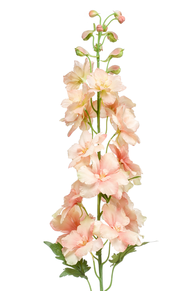 Zijden bloem "Delphinium" perzik | 95cm
