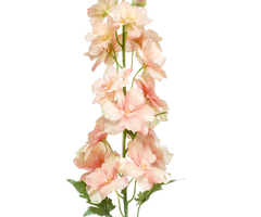 Zijden bloem "Delphinium" perzik | 95cm