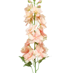 Zijden bloem "Delphinium" perzik | 95cm