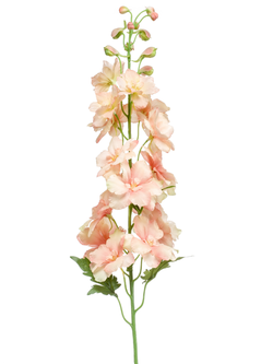Zijden bloem "Delphinium" perzik | 95cm