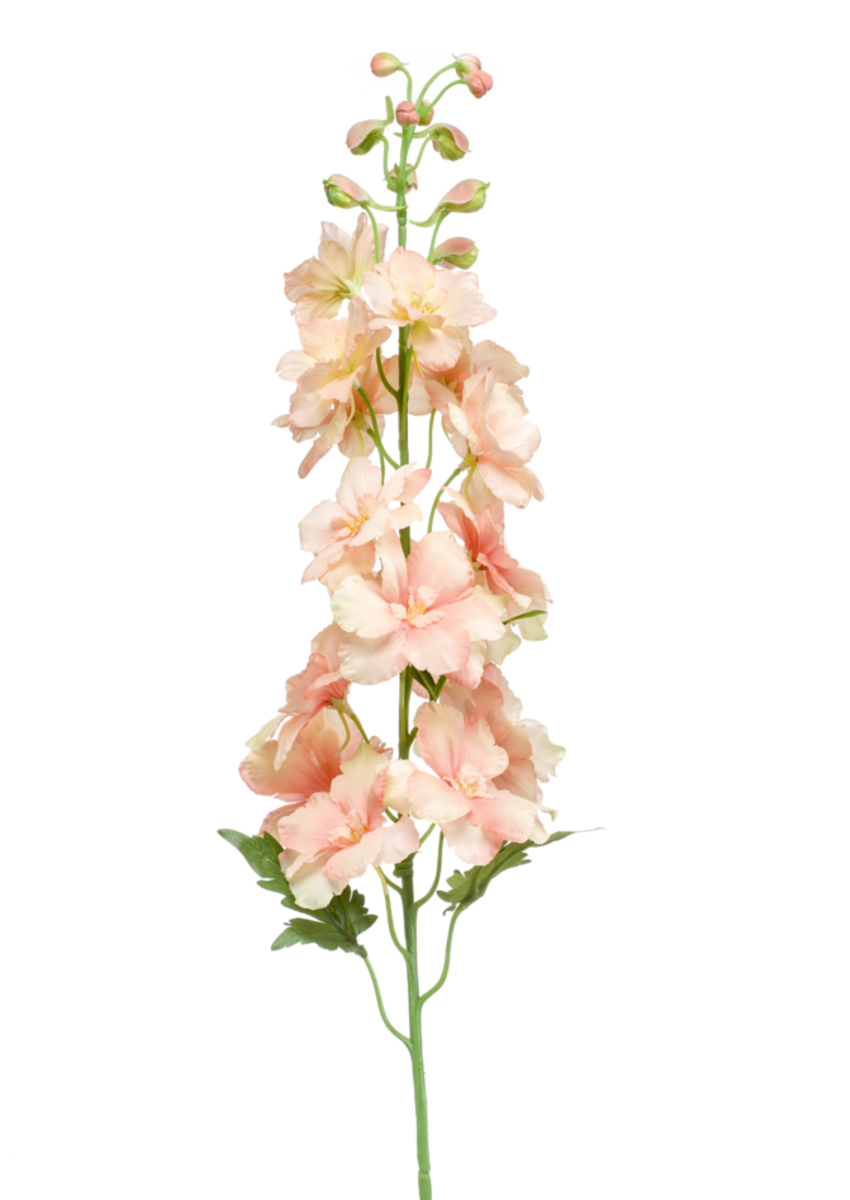 Zijden bloem "Delphinium" perzik | 95cm