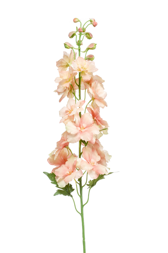 Zijden bloem "Delphinium" perzik | 95cm
