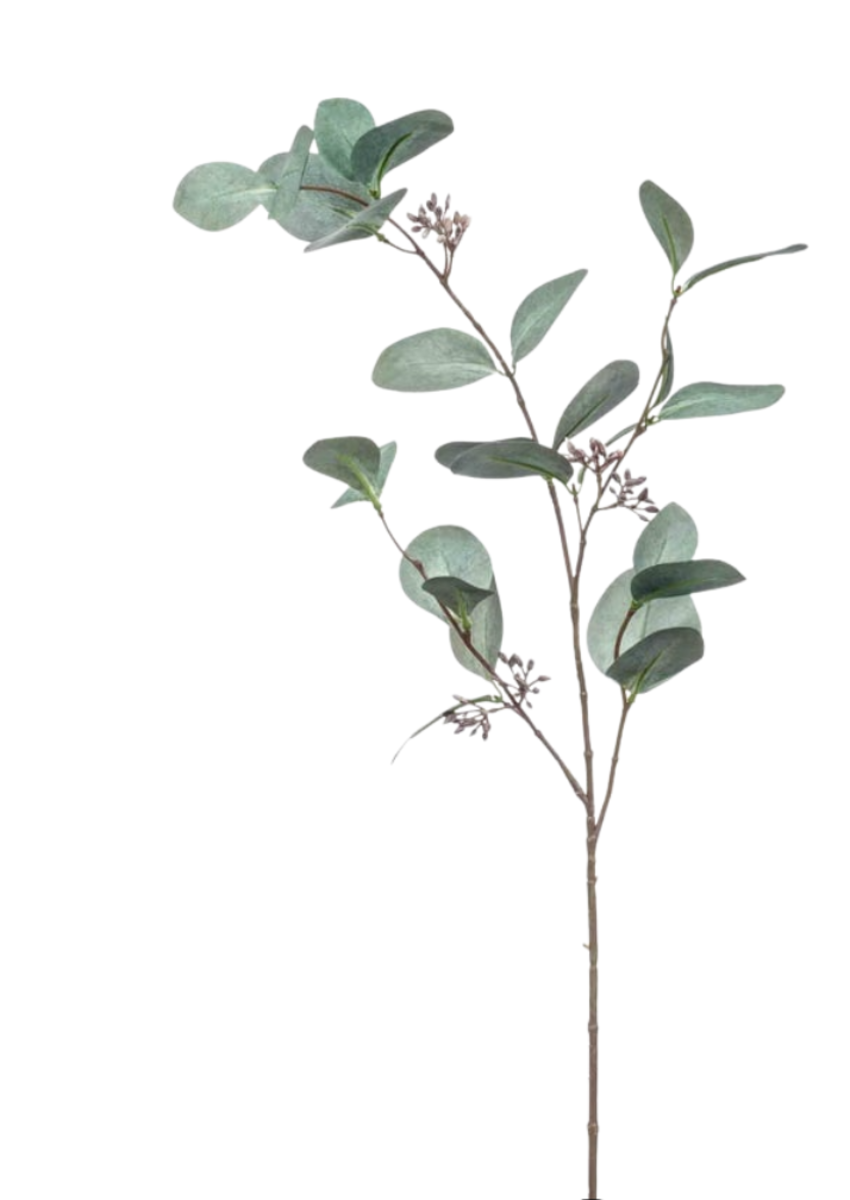 Zijden takken "Eucalyptus" grijs | 73cm
