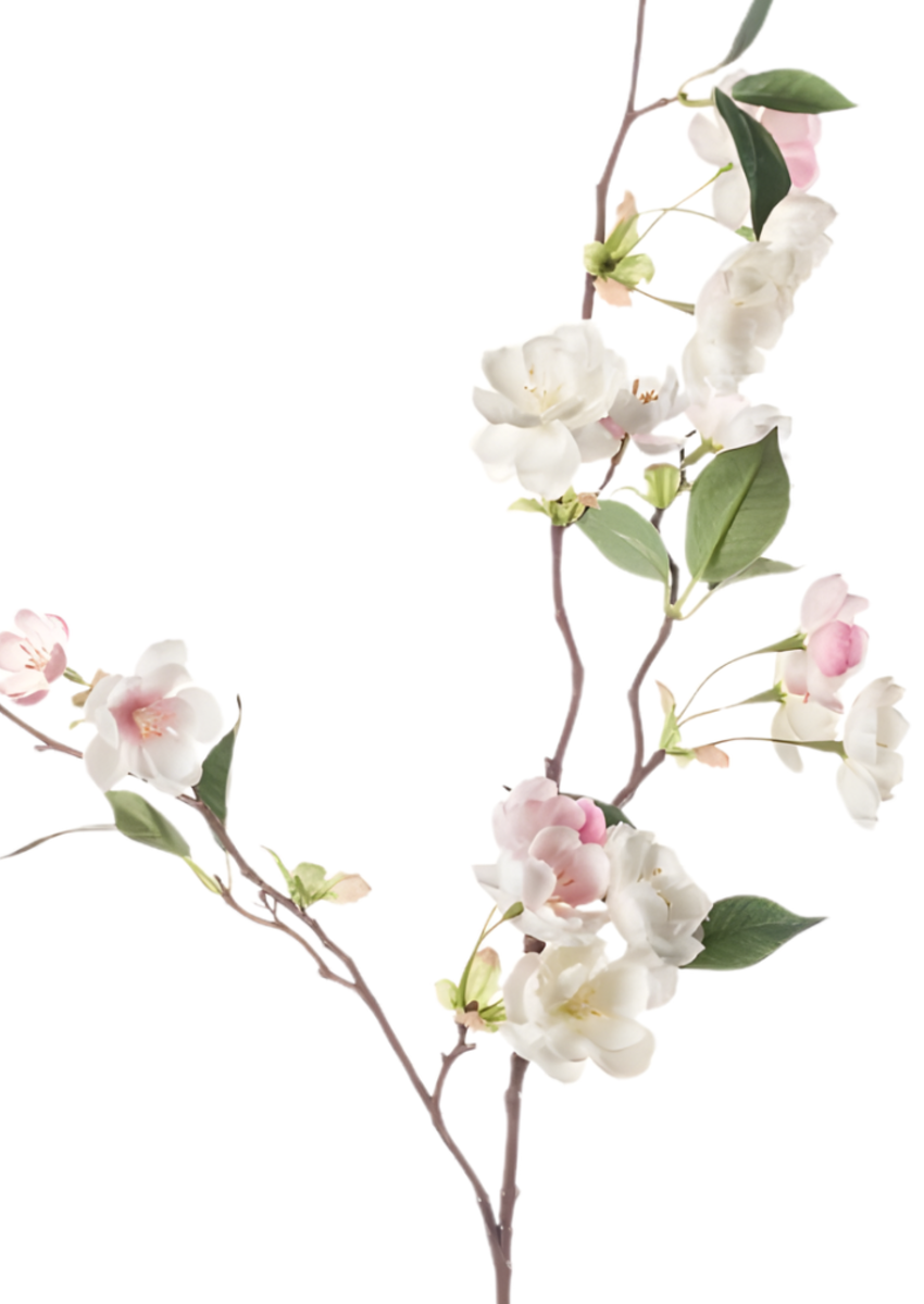 Zijden bloem "Perzikbloesem" lichtroze | 80cm