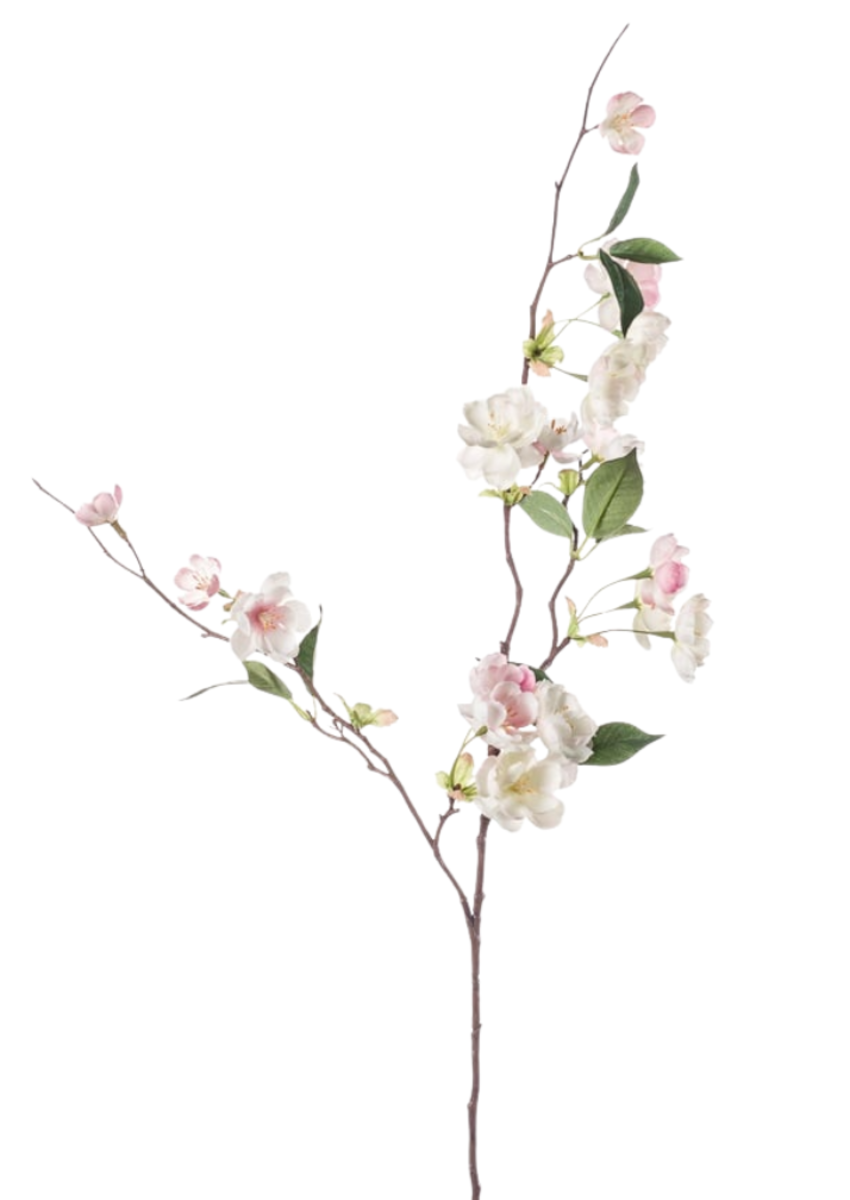 Zijden bloem "Perzikbloesem" lichtroze | 80cm