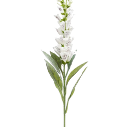 Zijden bloem "Digitalis" wit | 92cm