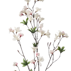 Zijden bloem "Azalea" créme | 90cm