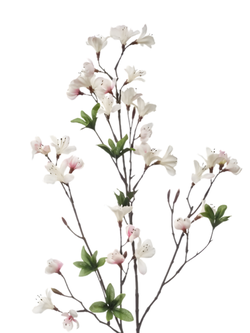 Zijden bloem "Azalea" créme | 90cm