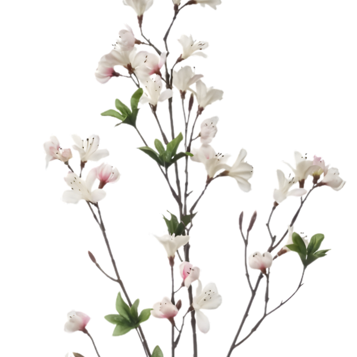 Zijden bloem "Azalea" créme | 90cm