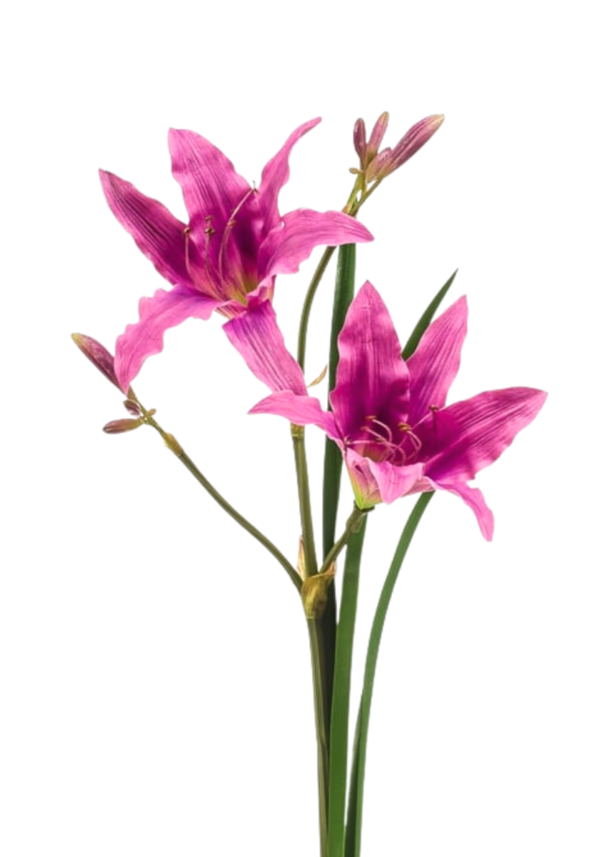 Zijden bloem "Hemerocallis" lilac | 74cm