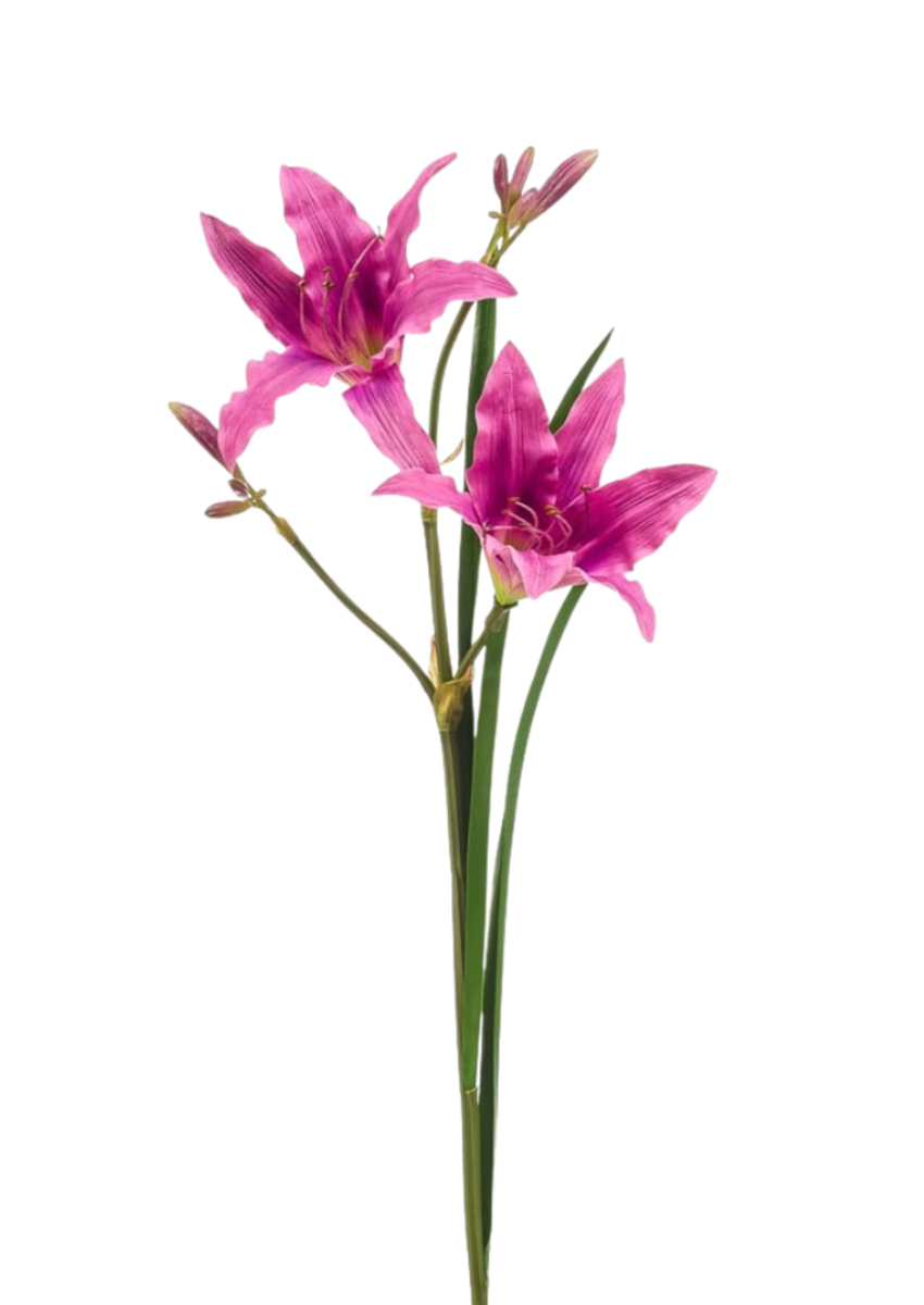 Zijden bloem "Hemerocallis" lilac | 74cm