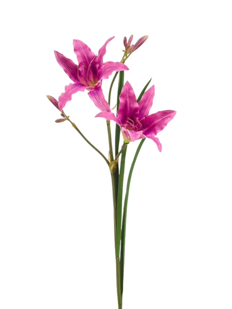 Zijden bloem "Hemerocallis" lilac | 74cm