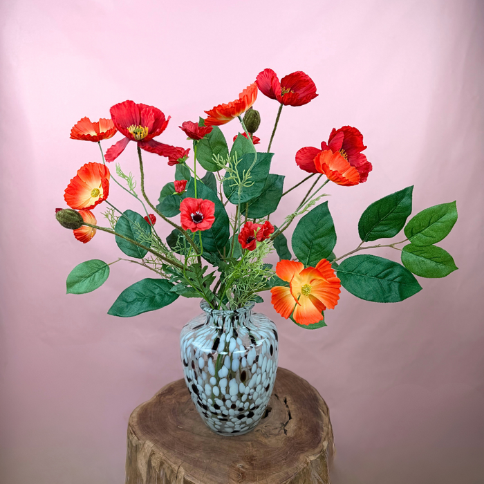 Zijden boeket "Poppy Love" | 60cm