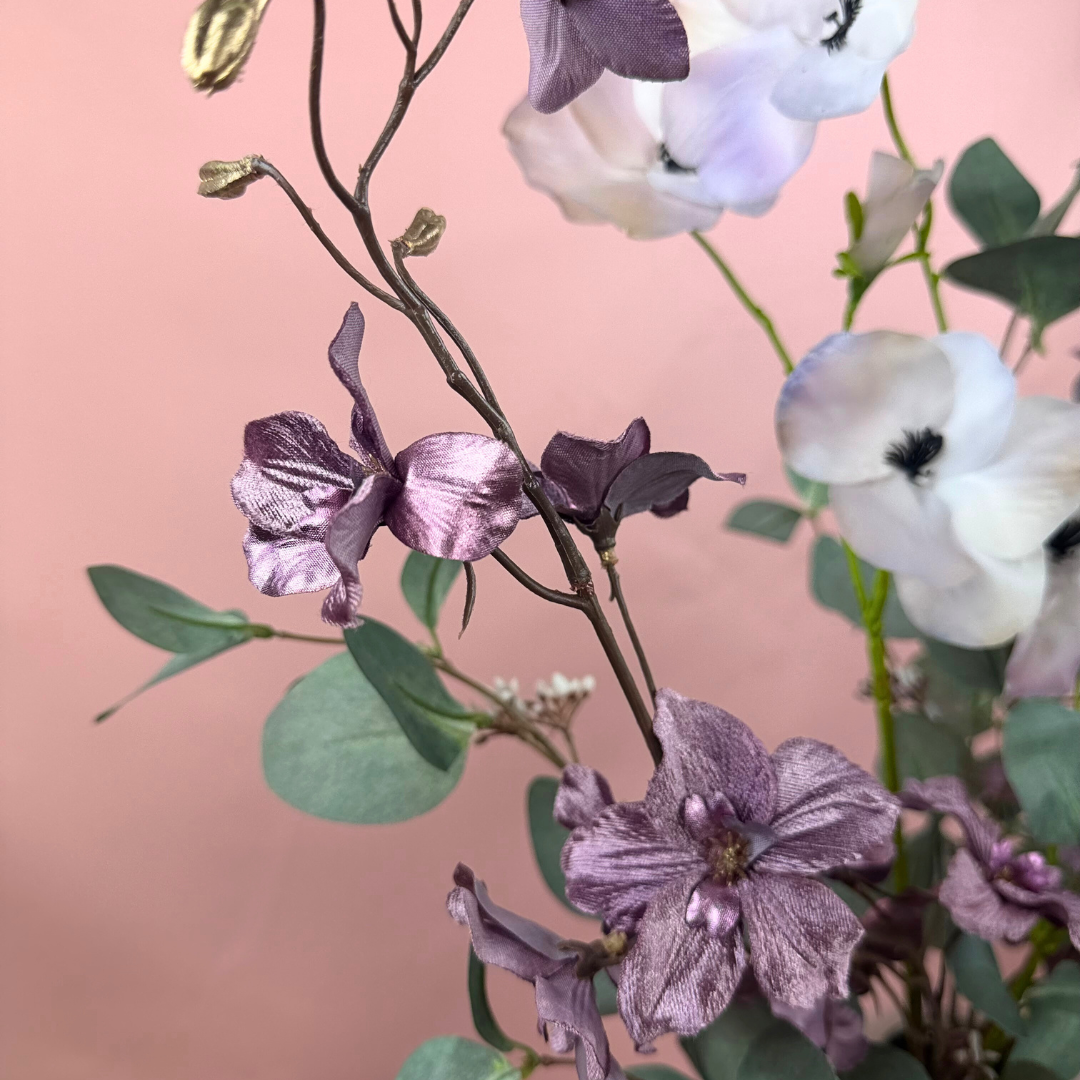 Zijden boeket "Lilac Treasure" | 70 cm