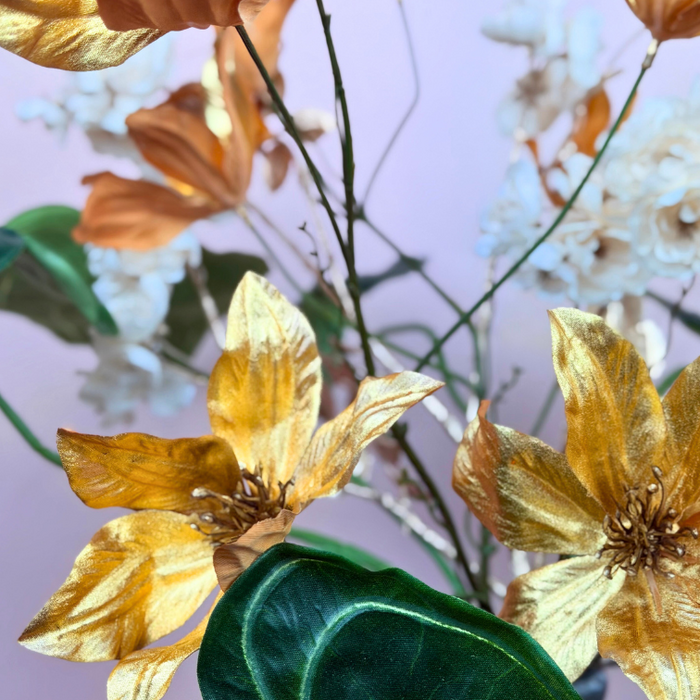 Zijden boeket "Golden Moon" | 60 cm