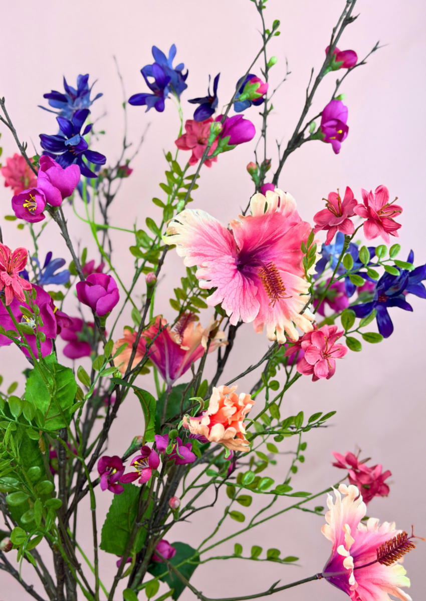 Zijden boeket "Sweet Blossom Storm" | 90 cm