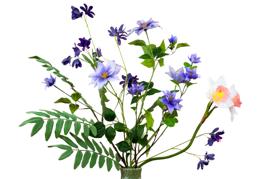 Hoe schik ik mijn eigen zijden bloemen?