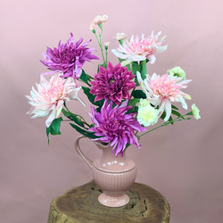 Zijden boeket "Dahlia's Kiss" | 60 cm