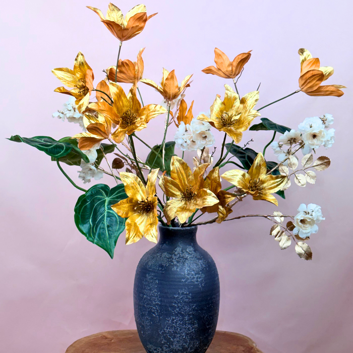 Zijden boeket "Golden Moon" | 60 cm