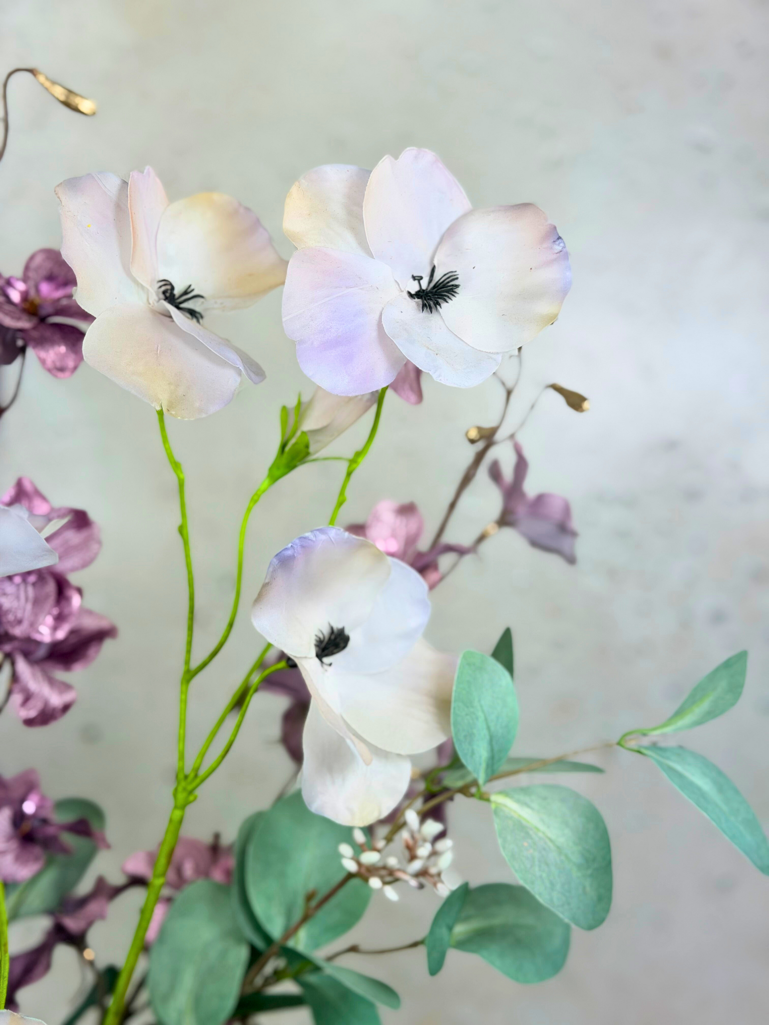 Zijden boeket "Lilac Treasure" | 70 cm