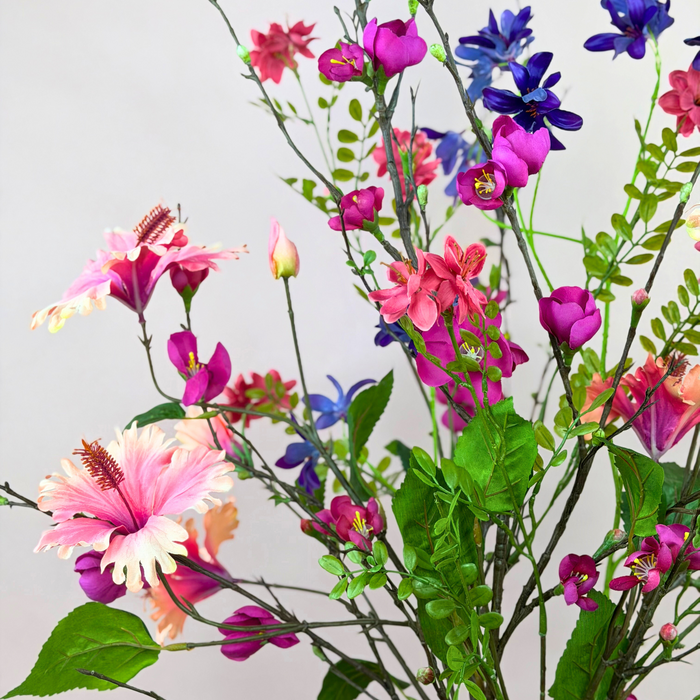 Zijden boeket "Sweet Blossom Storm" | 90 cm